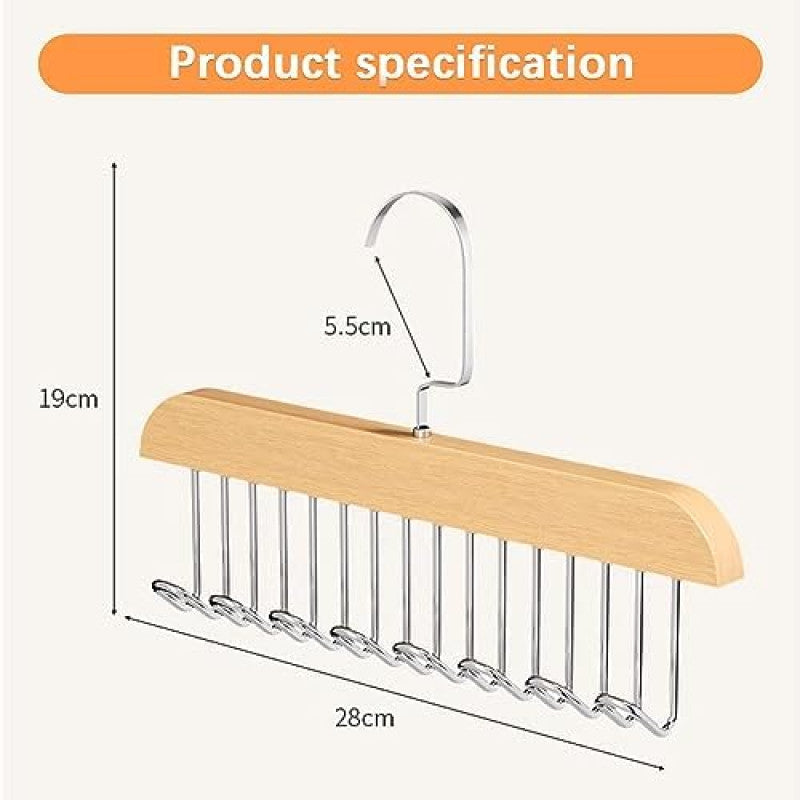 8 Hooks Wooden Sling Hanger