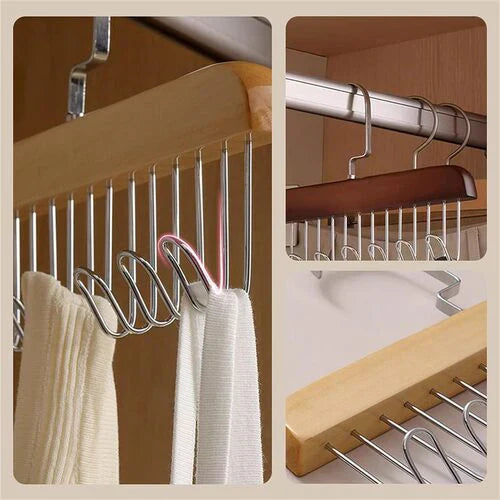 8 Hooks Wooden Sling Hanger