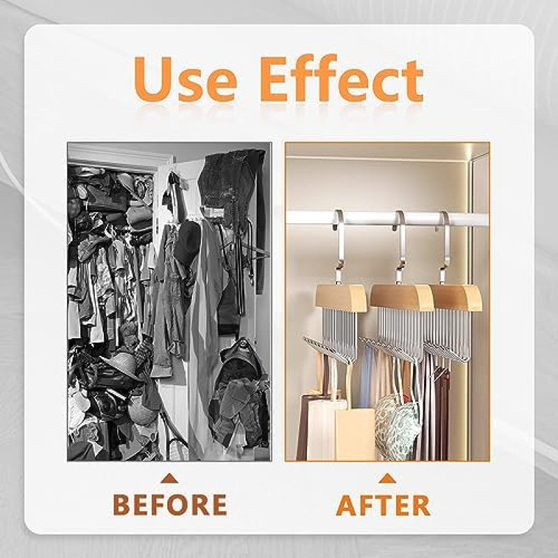 8 Hooks Wooden Sling Hanger