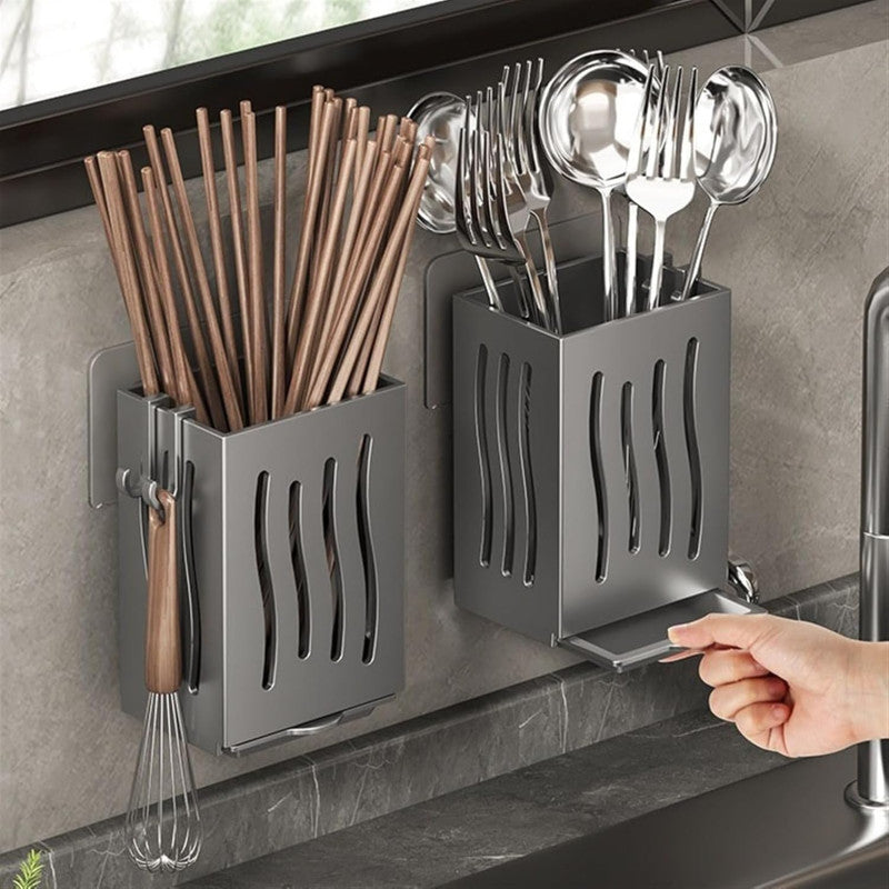 Wall-Mounted Cutlery Rack