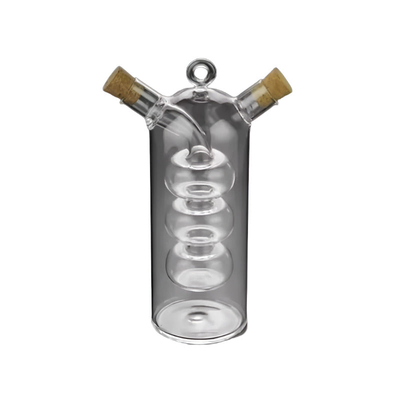 2-in-1 Double Layer Bottle Sauce Oil Vinegar Glass Bottle
