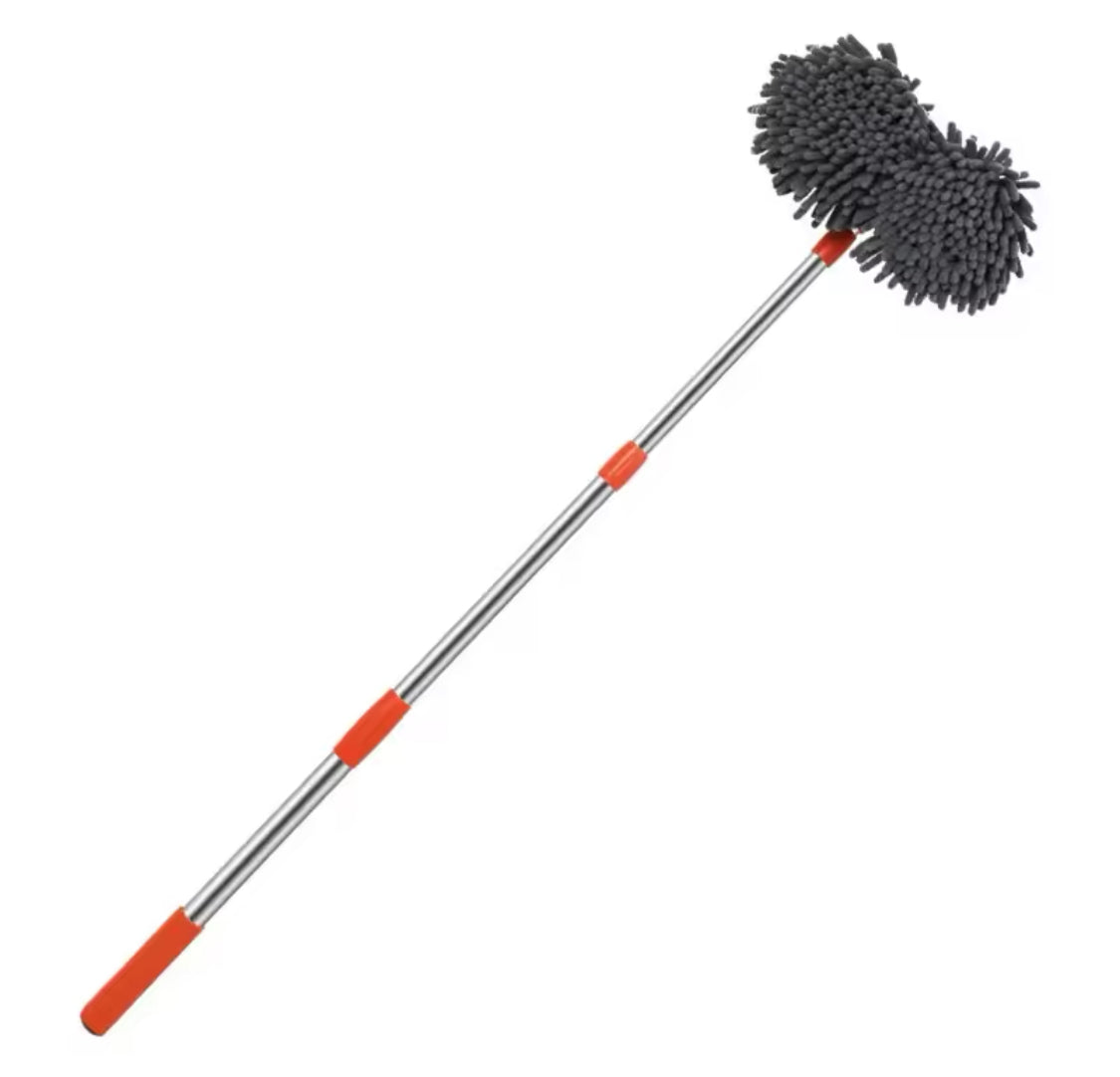 360° Rotation Car Washing Cleaning Brush, Long Handle Car Wash Mop, Telescopic Microfiber Mop