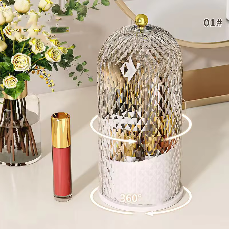 360 Rotating Makeup Brush Holder Organizer