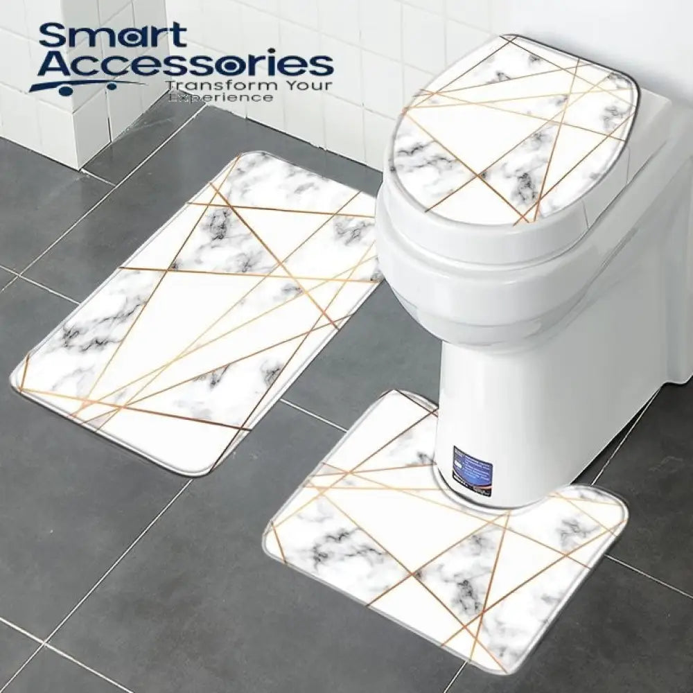 3pcs Super Absorbent Bath Matt Set