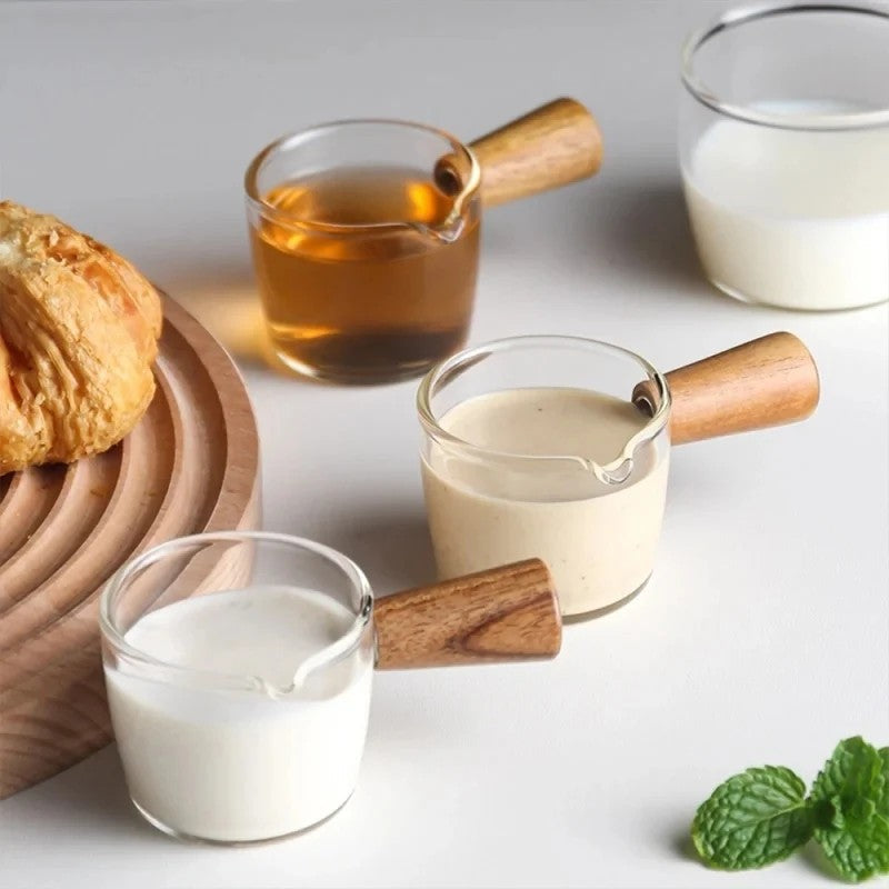 Espresso Measuring Cup With Wooden Handle