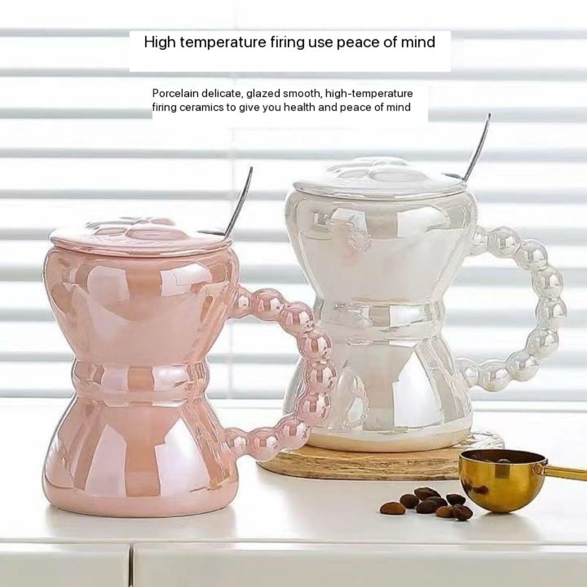 Nordic Style Bow Mug With Lid