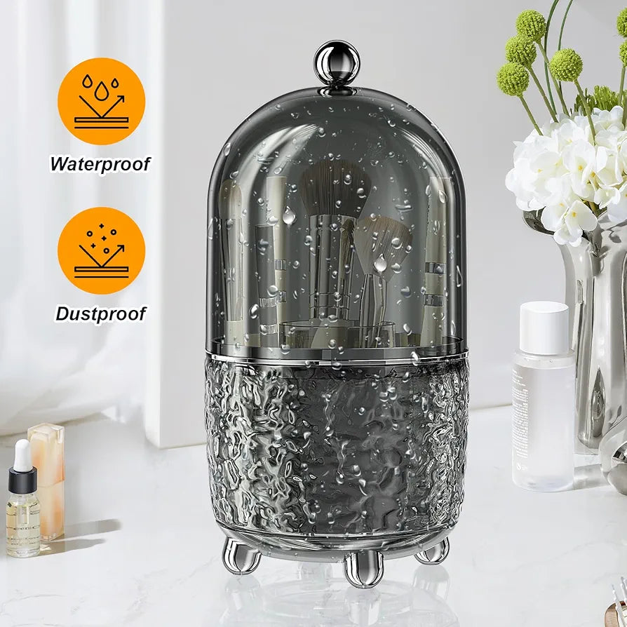 Luxury makeup brush holder