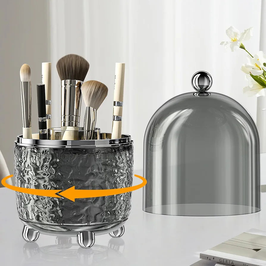 Luxury makeup brush holder