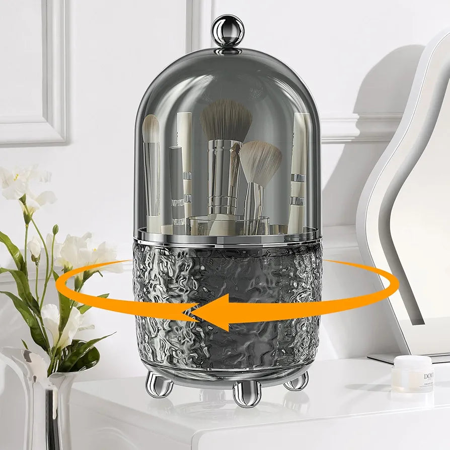 Luxury makeup brush holder
