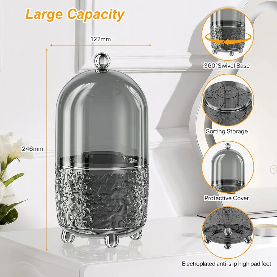 Luxury makeup brush holder