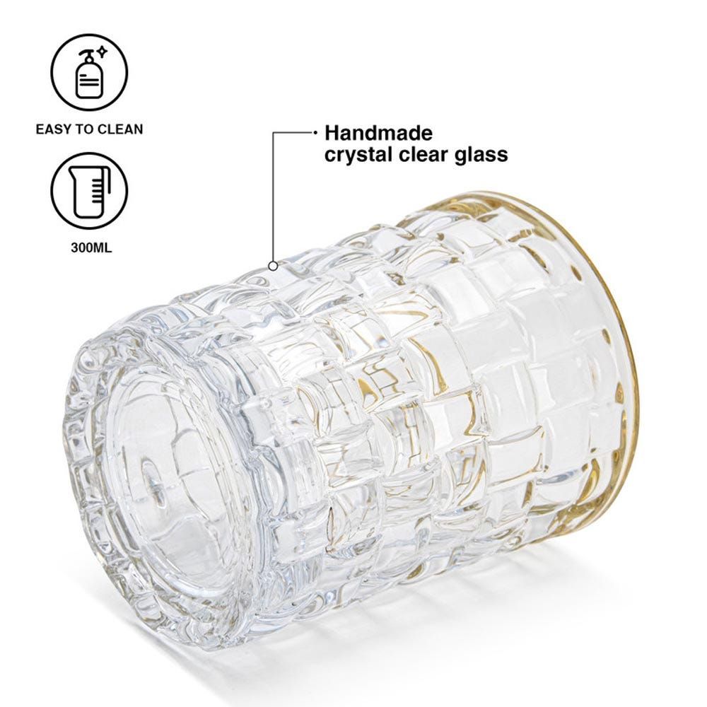 Golden Line 6 Pcs Drinking Glass Set
