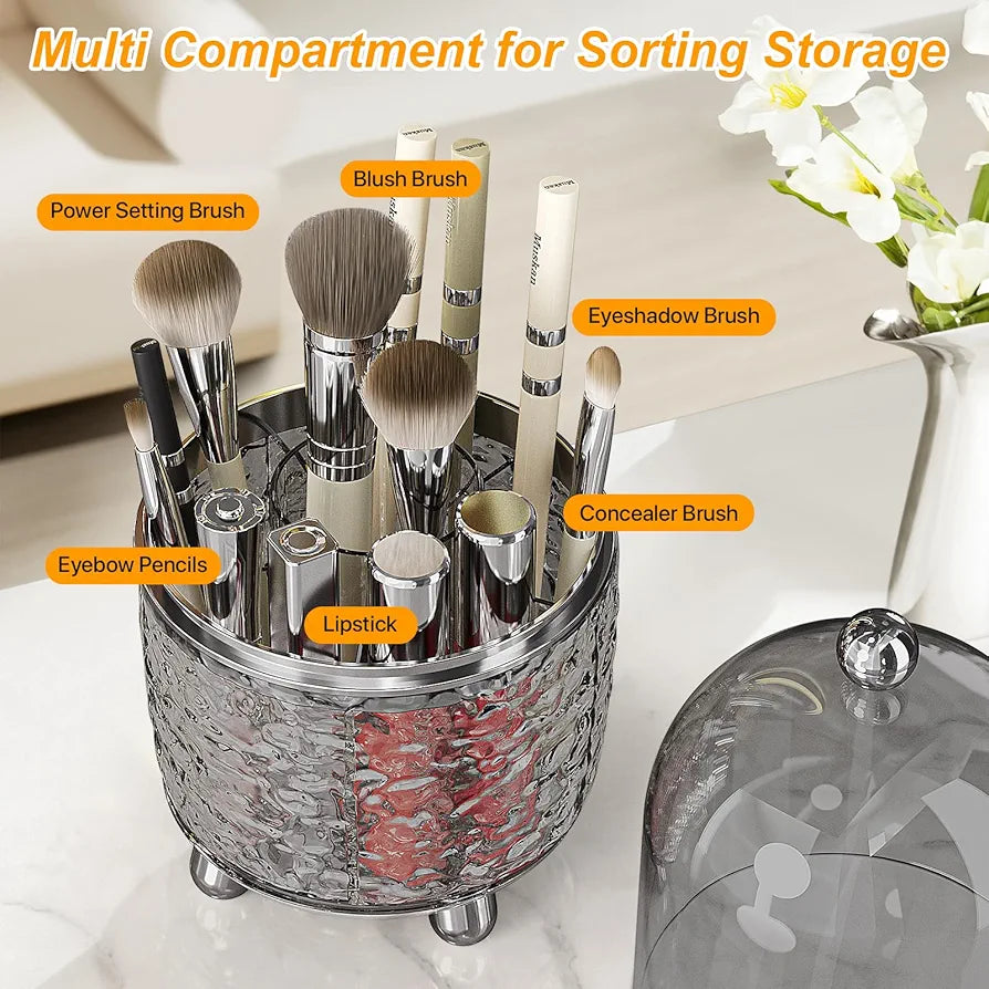 Luxury makeup brush holder