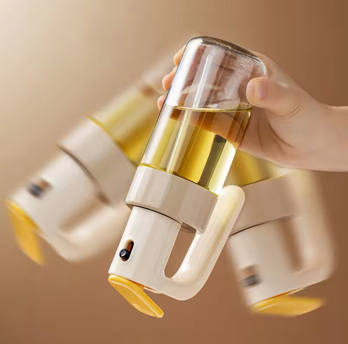 200ML Oil Spray Bottle, Anti-leakage Glass Oil Container, Transparent Kitchen Oil Fancy Bottle