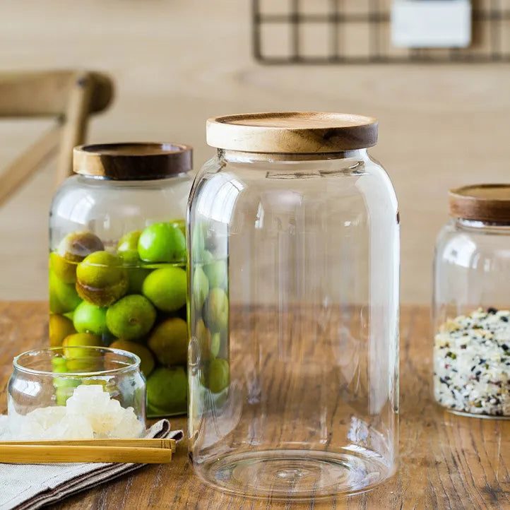 Clear Burney Glass Jar