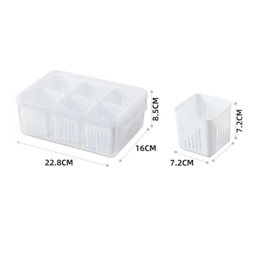 Vegetable & Fruit Storage Box With Lid