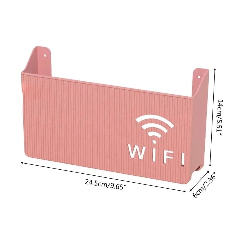 Wireless Wifi Router Shelf, Wall-mounted Cable Power Bracket Organizer, Router Wall Hanging Rack, Home Office Wall Organizer Management