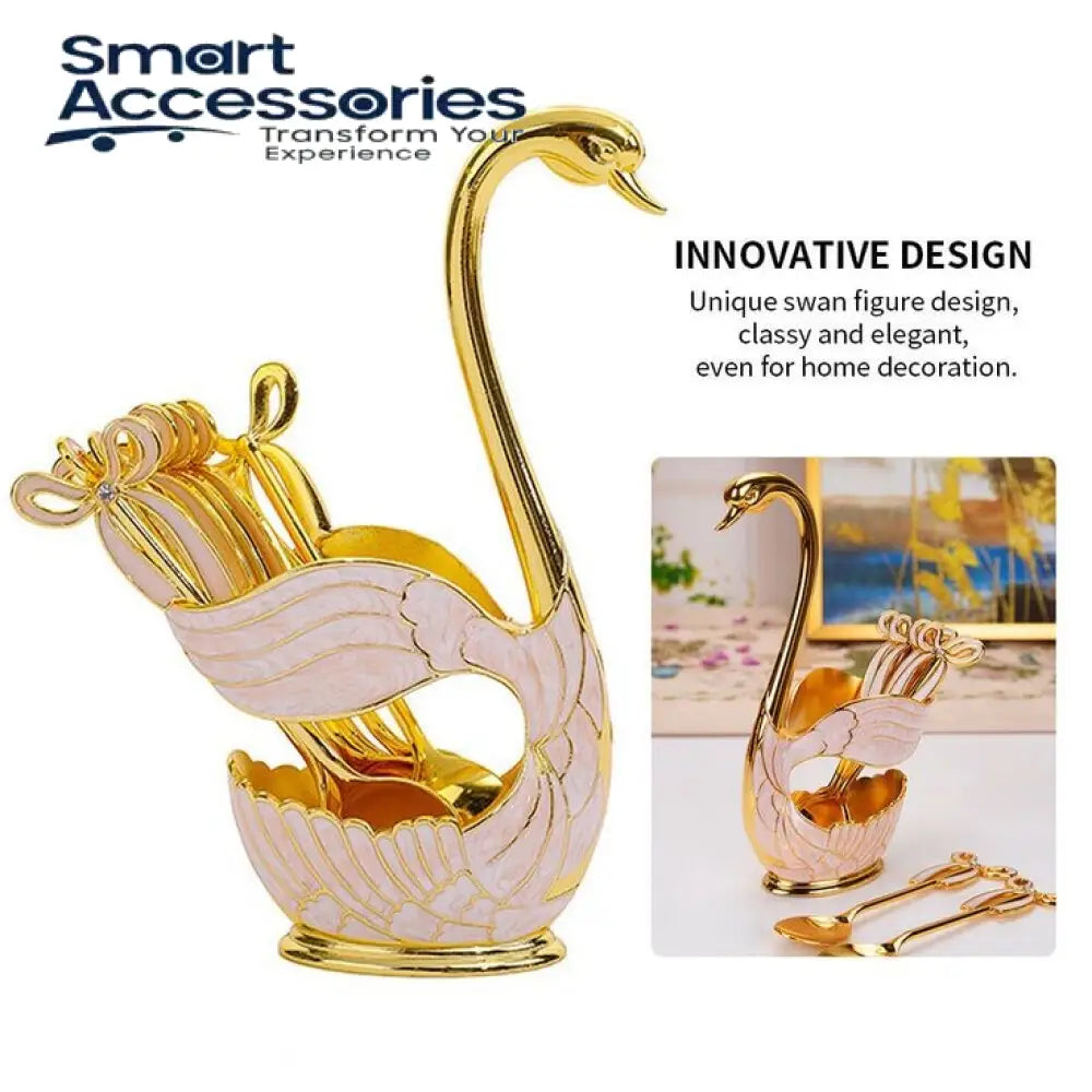 Luxury Swan Spoon Set
