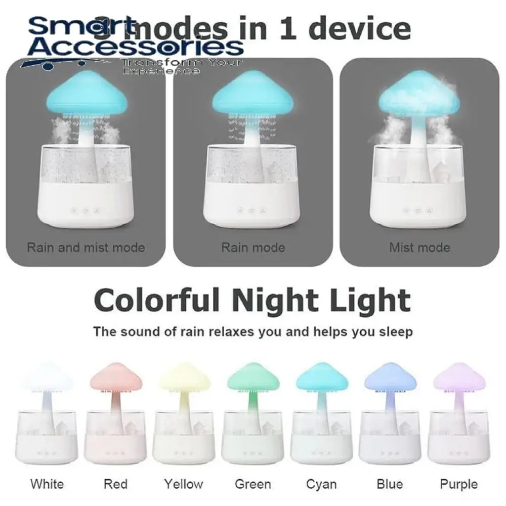 Mushroom Rain Cloud Humidifier