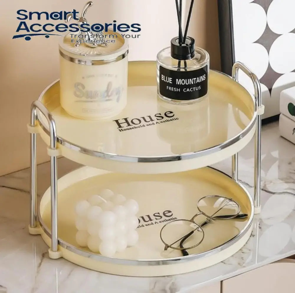 Nordic 2 Layer Luxury Cosmetics Organizer