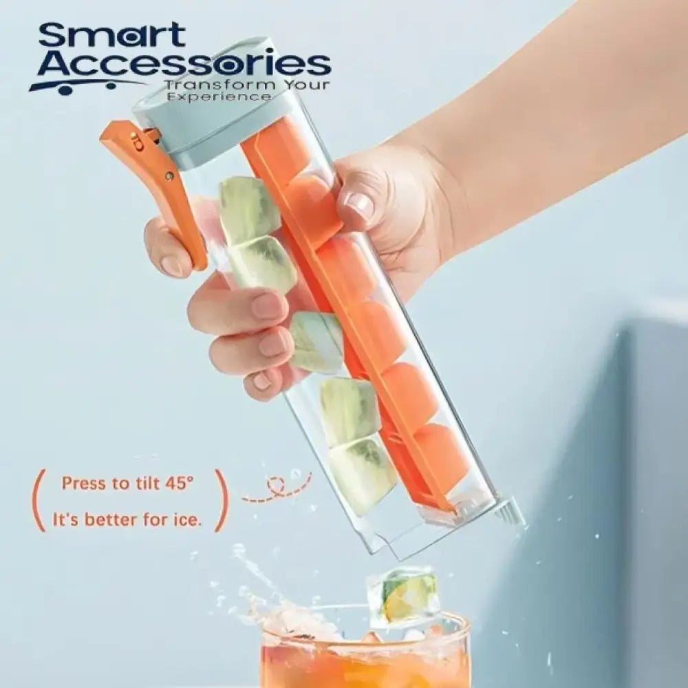 Reusable One Hand Slim Ice Cube Tray