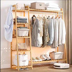 BAMBOO CLOTHING GARMENT RACK