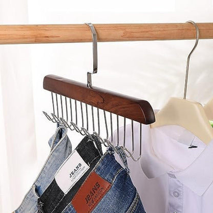 8 Hooks Wooden Sling Hanger