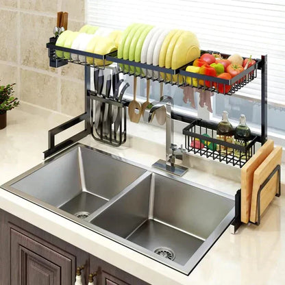 Over The Sink Dish & Utensils Drying Rack