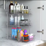 Tier Clear Pull Out Organizer, Acrylic Stackable Drawer Organizer Tray, Multipurpose Slide-Out Storage Container, Countertop and Makeup Organizer Tray