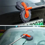 360° Rotation Car Washing Cleaning Brush, Long Handle  Car Wash Mop, Telescopic Microfiber Mop