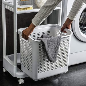 2-TIER LAUNDRY BASKET ORGANIZER