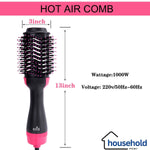 3-in-1 Hair Dryer & Hot Air Brush: Styler, Straightener, and Curler
