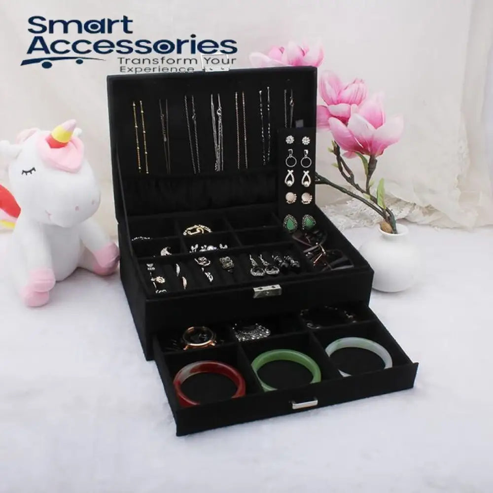 3 Layes Flannel Jewelry Box
