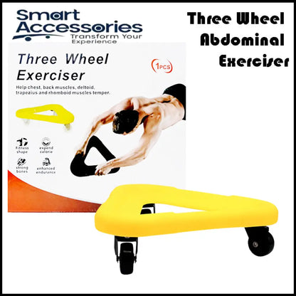 3 Wheel Abdominal Exerciser For Men