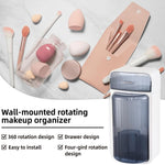 360 Rotation Makeup Brush Organizer, Large Capacity Make Up Brush Hold Rack Waterproof