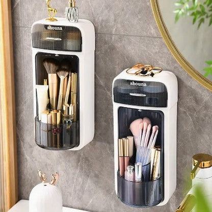360 Rotation Makeup Brush Organizer, Large Capacity Make Up Brush Hold Rack Waterproof