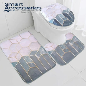 3pcs Super Absorbent Bath Matt Set