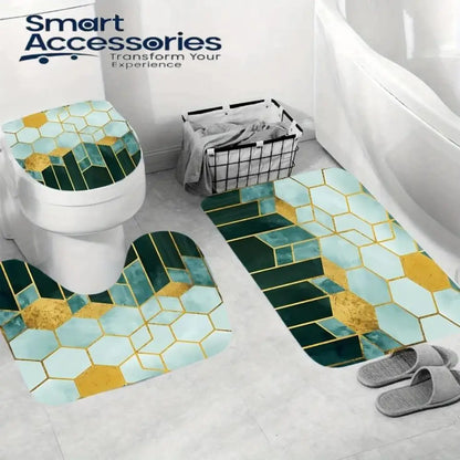 3pcs Super Absorbent Bath Matt Set