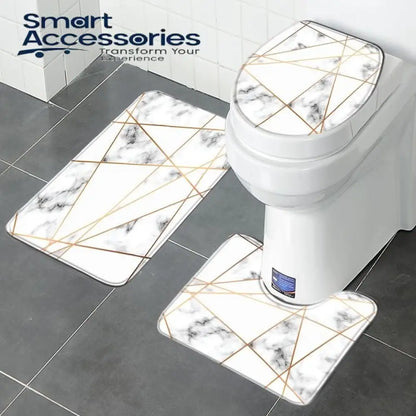 3pcs Super Absorbent Bath Matt Set