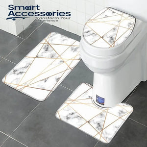 3pcs Super Absorbent Bath Matt Set