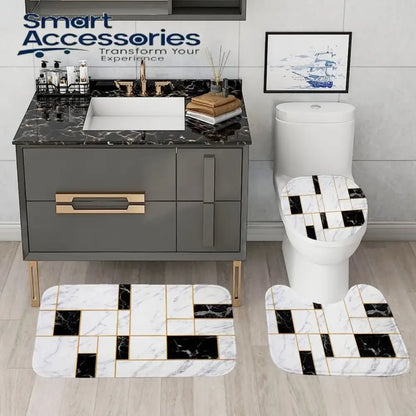 3pcs Super Absorbent Bath Matt Set