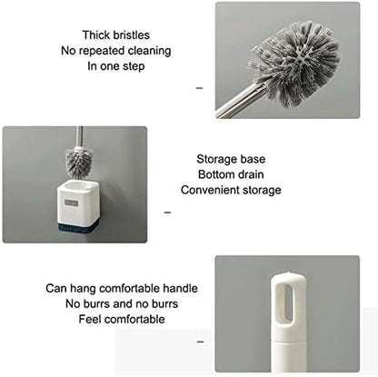 Floor Stand Soft Bristles Brush, Luxury Toilet Brush, Bathroom Cleaning Tool