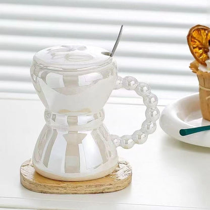 Nordic Style Bow Mug With Lid