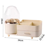 360° Rotating Cosmetic Storage Box, Makeup Organizer Box, Makeup Brushes Organizer, Cosmetic Organizer Box With Drawer and Compartments