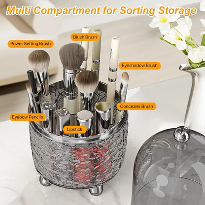 Luxury makeup brush holder