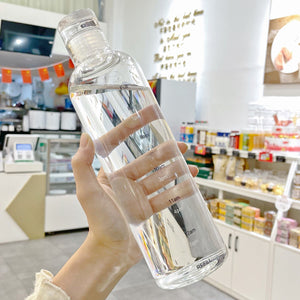Transparent Glass Water Bottle