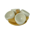 Bowl Set With Revolving Stand 4pcs
