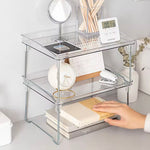 Transparent Desktop Organizer Kitchen Shelf, Acrylic Makeup Rack, Acrylic Organizer For Spice Jars and Cups, Multifunctional Storage Rack Home Organizer