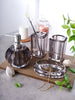 Acrylic Bathroom Set, Crystal Glass Soap Dispenser, Crystal Bathroom Decoration Accessories Set Of 4, Acrylic Bathroom Accessory Set