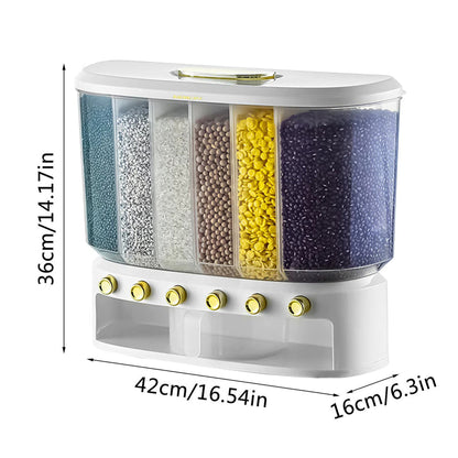 WALL MOUNTED 10KG SEALED RICE CONTAINER