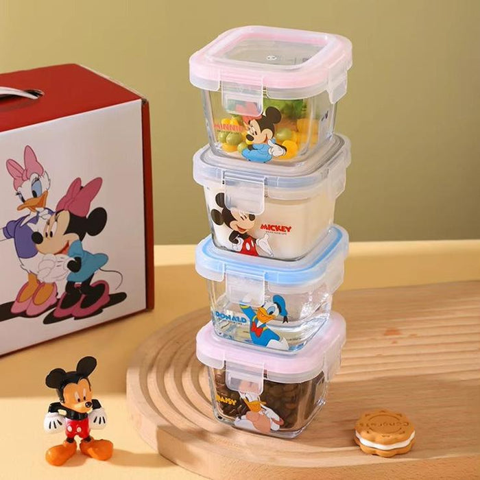 DISNEY Mickey & Friends Glass Airtight Box Set